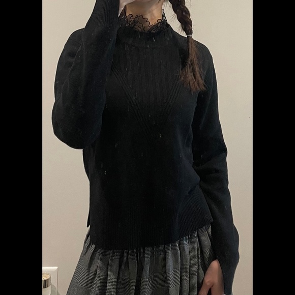 SEE BY CHLOÉ Fitted Lace Collar Sweater - Picture 3 of 6